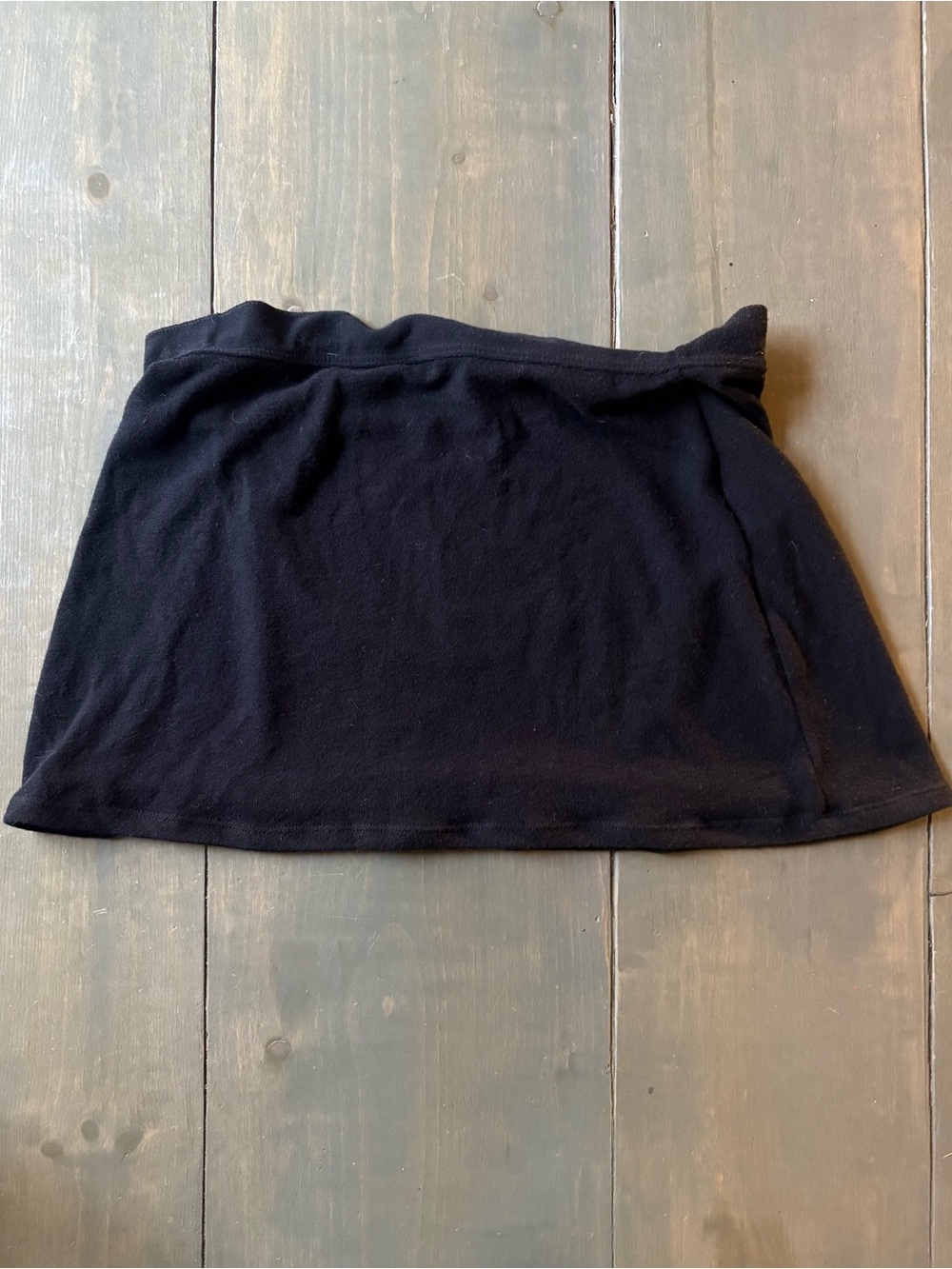 Women's Black Stretch Knit Mini Skirt